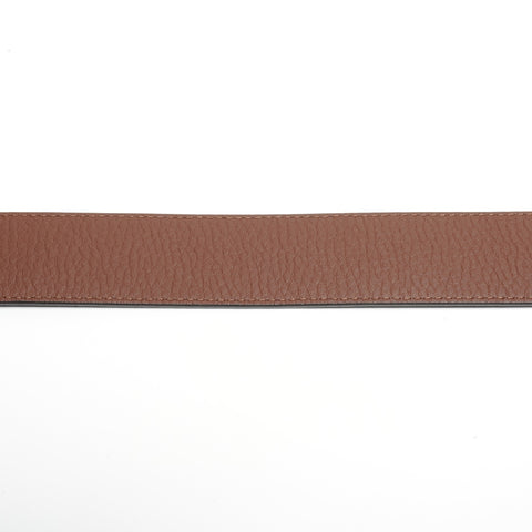 LOUIS VUITTON 2019 LV Tilt Reverse Taurillon Clemence 40mm Belt belt Brown navy WS24476