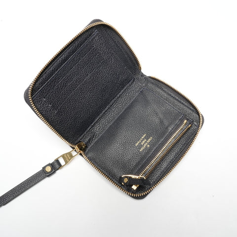 LOUIS VUITTON 2013 Monogram Portefeuille Secret Compact Wallet Coin case black WS24477