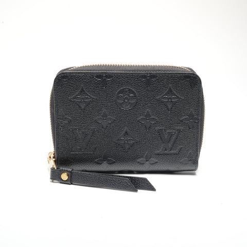LOUIS VUITTON 2013 Monogram Portefeuille Secret Compact Wallet Coin case black WS24477