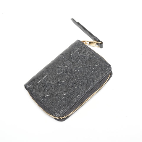 LOUIS VUITTON 2013 Monogram Portefeuille Secret Compact Wallet Coin case black WS24477