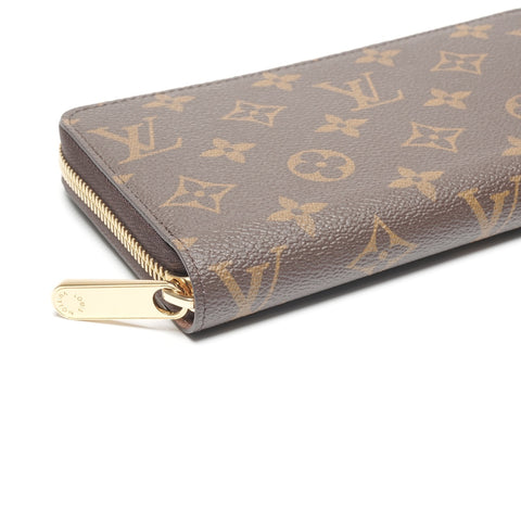LOUIS VUITTON Rose Ballerine Monogram Zippy Wallet Purse Brown WS24479