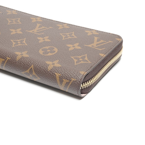 LOUIS VUITTON Rose Ballerine Monogram Zippy Wallet Purse Brown WS24479
