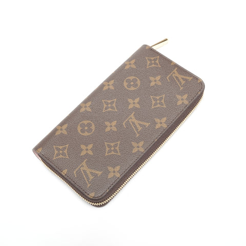 LOUIS VUITTON Rose Ballerine Monogram Zippy Wallet Purse Brown WS24479