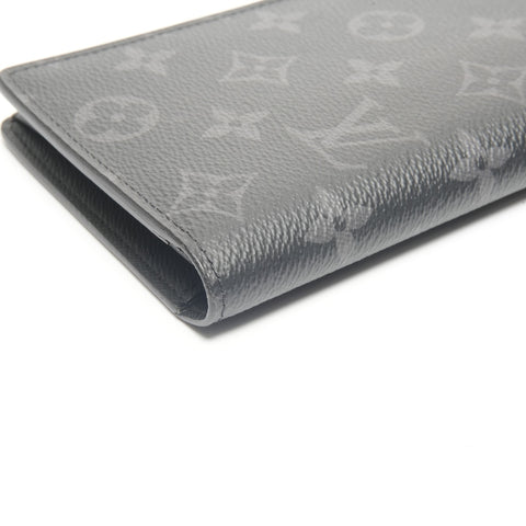 LOUIS VUITTON 2018 Monogram Portefeuille Brazza Purse black WS24480