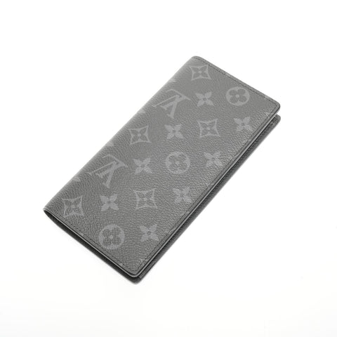 LOUIS VUITTON 2018 Monogram Portefeuille Brazza Purse black WS24480