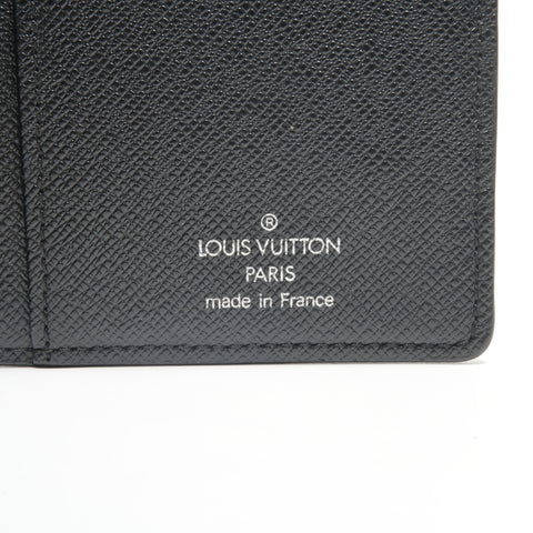 LOUIS VUITTON 2009 Damier Graphite Portefeuille Brazza Purse black WS24481