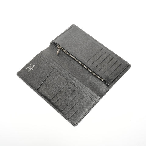 LOUIS VUITTON 2009 Damier Graphite Portefeuille Brazza Purse black WS24481