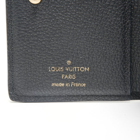 LOUIS VUITTON Monogram Empreinte Portefeuille Claire Bifold Wallet black WS24483