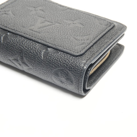 LOUIS VUITTON Monogram Empreinte Portefeuille Claire Bifold Wallet black WS24483