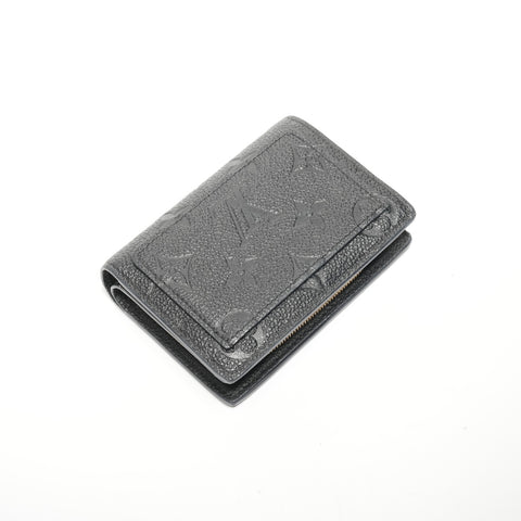 LOUIS VUITTON Monogram Empreinte Portefeuille Claire Bifold Wallet black WS24483