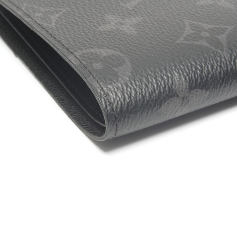 LOUIS VUITTON Monogram Eclipse Portefeuille Multiple Bifold Wallet black WS24484
