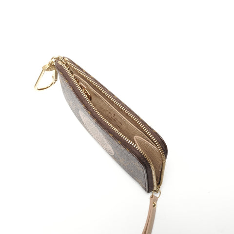 LOUIS VUITTON 2007 Complis T&B Pochette Cle Monogram Coin case Brown WS24487