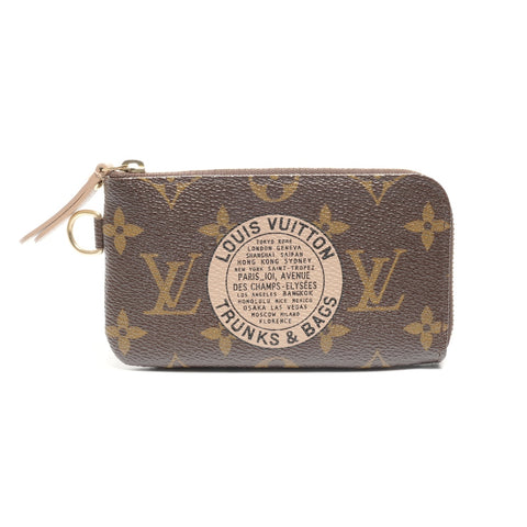 LOUIS VUITTON 2007 Complis T&B Pochette Cle Monogram Coin case Brown WS24487