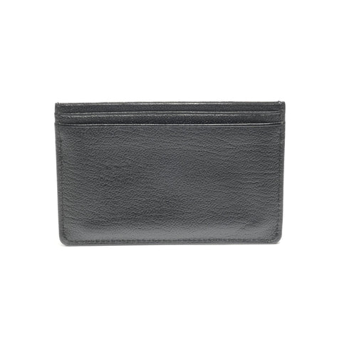 CHANEL No. 8 2003-2004 Calfskin COCO Mark Card Case black WS24488