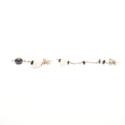 CHANEL 05A 2005 COCO Mark Rhinestone Earring gold WS24495