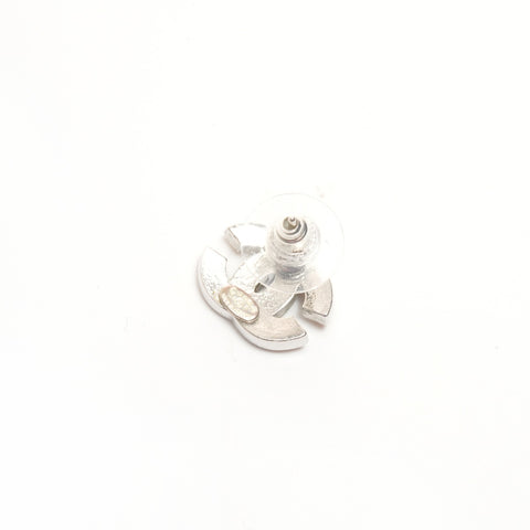 CHANEL 06P 2006 COCO Mark Rhinestone Pierce Silver WS24497