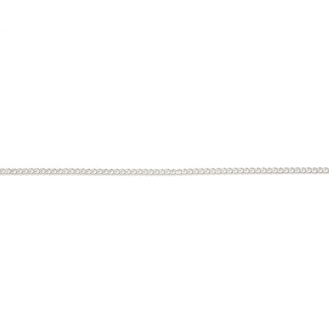 CHANEL 09P 2009 COCO Mark Rhinestone Square Necklace Silver WS24498