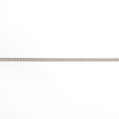 CHANEL 09C 2009 COCO Mark Heart Rhinestone Necklace Silver WS24500