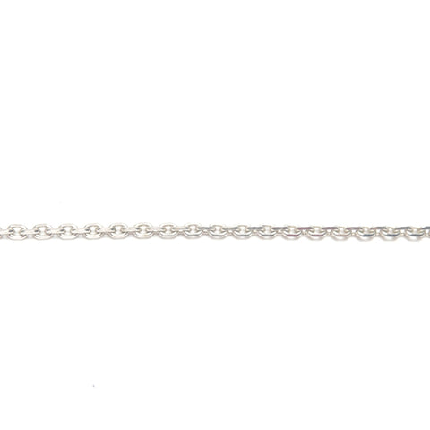 CHANEL 06C COCO Mark Square Clear Necklace Silver WS24501