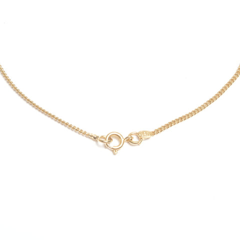 CHANEL 02P COCO Mark Rhinestone Pink Necklace gold WS24502