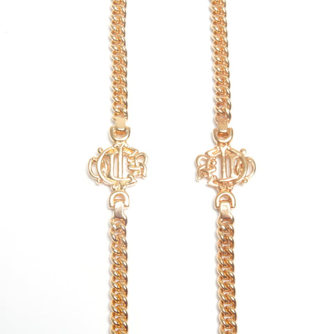 Christian Dior Logo Chain Necklace gold WS24504