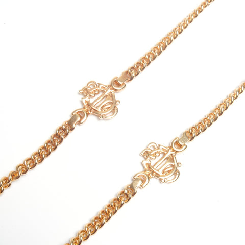 Christian Dior Logo Chain Necklace gold WS24504