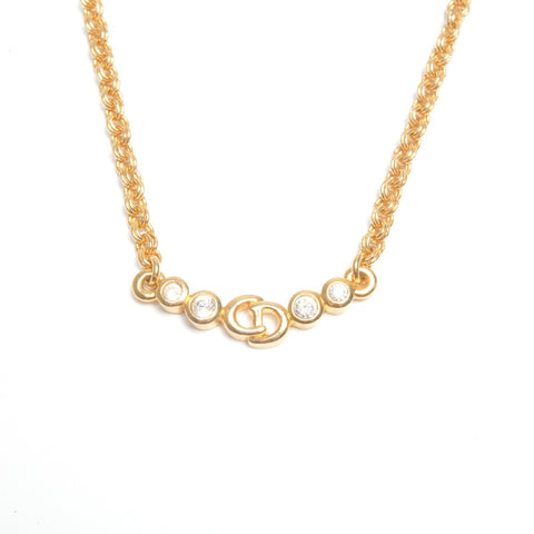 Christian Dior CD logo Necklace gold WS24505