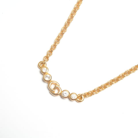 Christian Dior CD logo Necklace gold WS24505