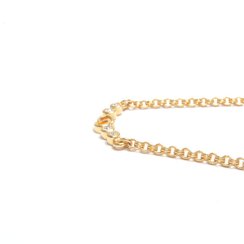 Christian Dior CD logo Necklace gold WS24505