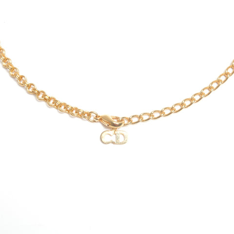 Christian Dior CD logo Necklace gold WS24505