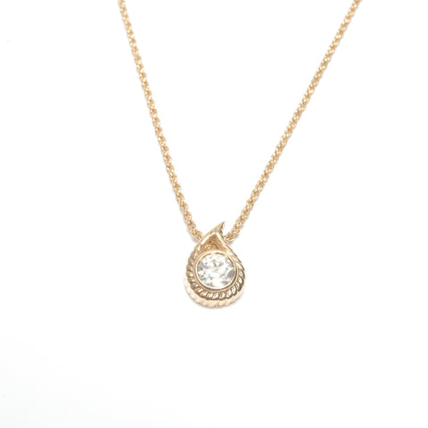 Christian Dior Rhinestone Necklace gold WS24507