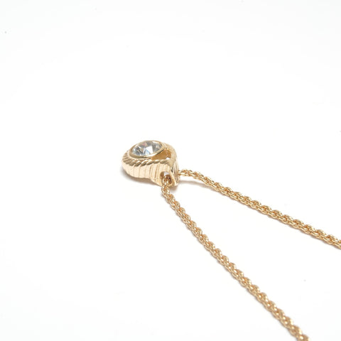 Christian Dior Rhinestone Necklace gold WS24507