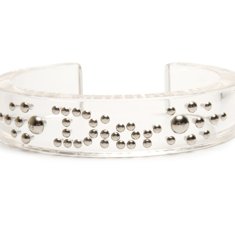 Christian Dior Logo Clear Bangle bracelet clear WS24511