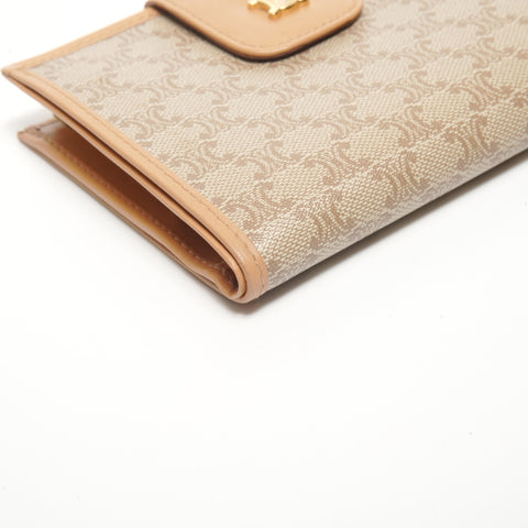 CELINE Macadam PVC Bifold Wallet beige WS24514