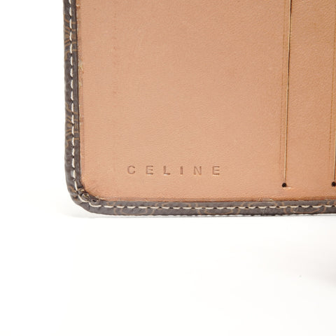 CELINE Macadam PVC Tri-fold wallet Brown WS24515