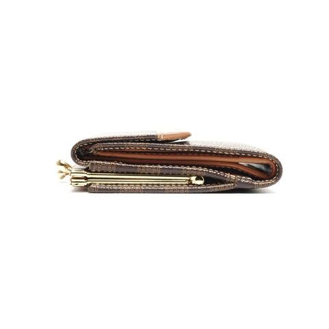 CELINE Macadam PVC Tri-fold wallet Brown WS24515