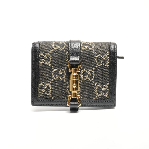 GUCCI GG Canvas Jackie Bifold Wallet black WS24516
