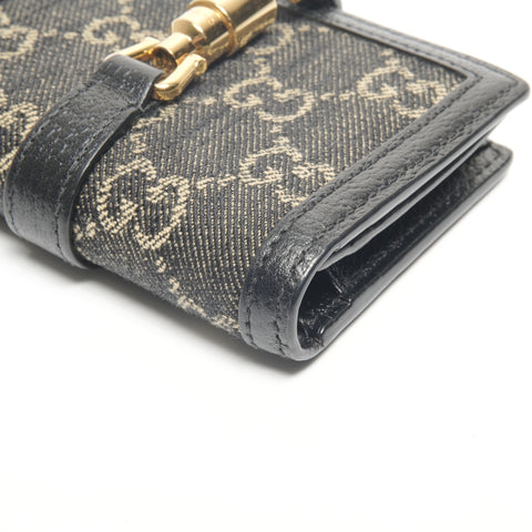 GUCCI GG Canvas Jackie Bifold Wallet black WS24516