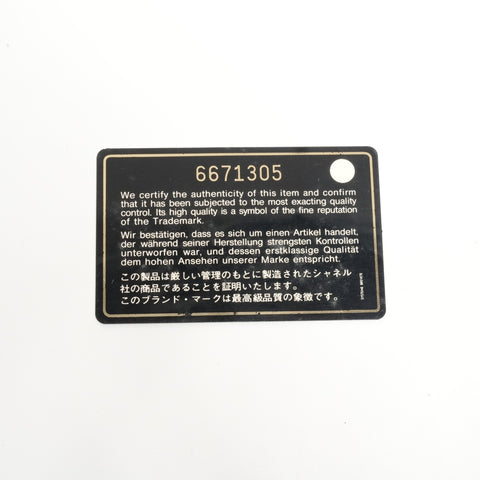 CHANEL No. 6 2000-2002 Caviar Skin Cigarette Case COCO Mark Other accessories Ivory WS24518