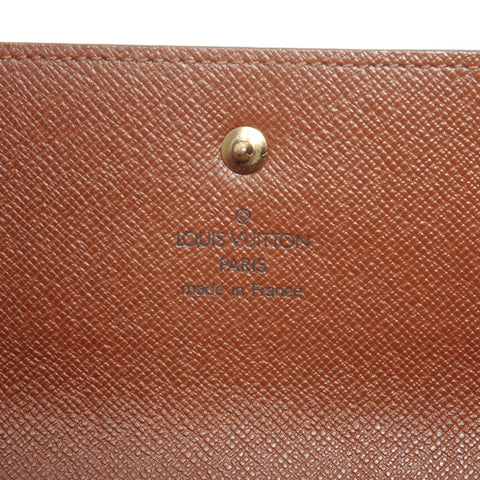 LOUIS VUITTON 2003 Porte Tresor International Purse Brown WS24520