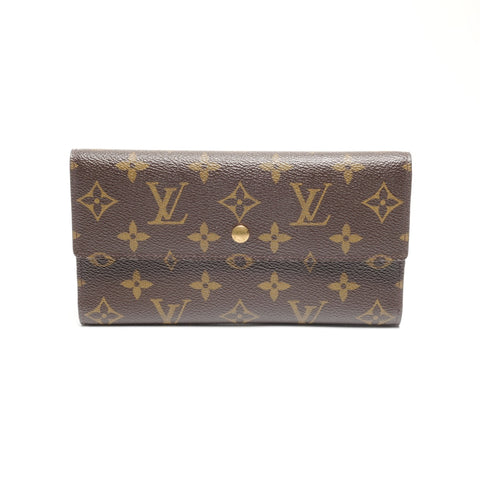 LOUIS VUITTON 2003 Porte Tresor International Purse Brown WS24520