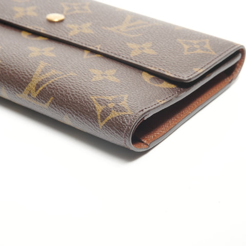 LOUIS VUITTON 2003 Porte Tresor International Purse Brown WS24520