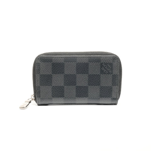 LOUIS VUITTON 2019 Damier Graphite Zippy Coin Purse Coin case black WS24521