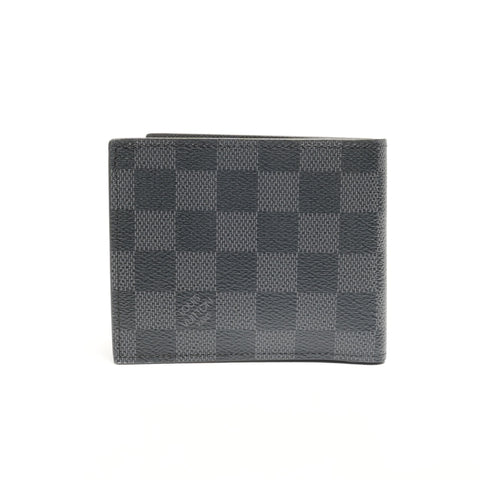 LOUIS VUITTON Damier Graphite Portefeuille Marco NM Bifold Wallet black WS24522