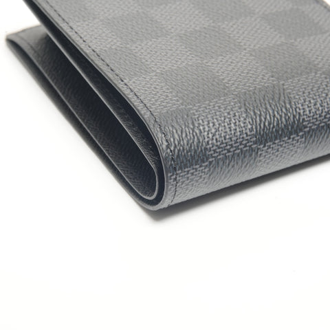 LOUIS VUITTON Damier Graphite Portefeuille Marco NM Bifold Wallet black WS24522