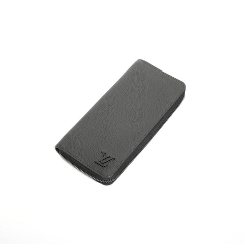 LOUIS VUITTON LV Aerogram Zippy Wallet Vertical Purse black WS24523