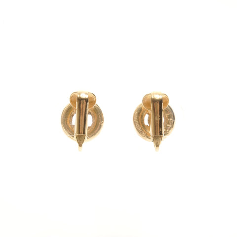 CHANEL 1971-1980 COCO Mark Round Earring gold WS24524