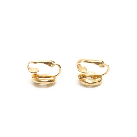 CHANEL 1971-1980 COCO Mark Round Earring gold WS24524