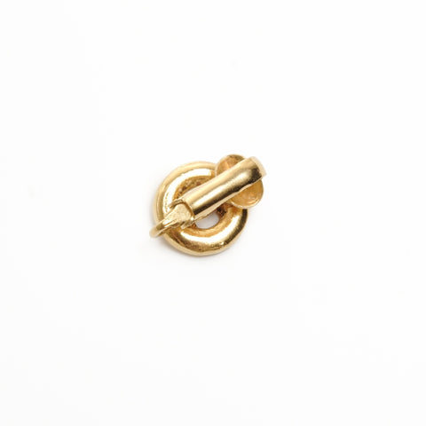 CHANEL 1971-1980 COCO Mark Round Earring gold WS24524