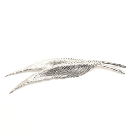 Christian Dior Leaf Brooch Silver WS24525